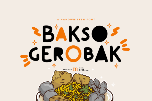 Bakso Gerobak Font for Professional Branding