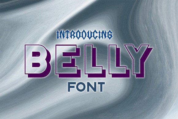 Belly: A 3D Display Font for Creative Makers