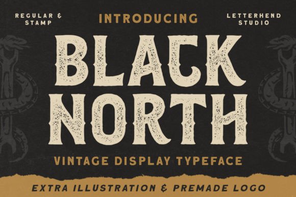 Black North: A Vintage-Inspired Display Font for Bold Branding
