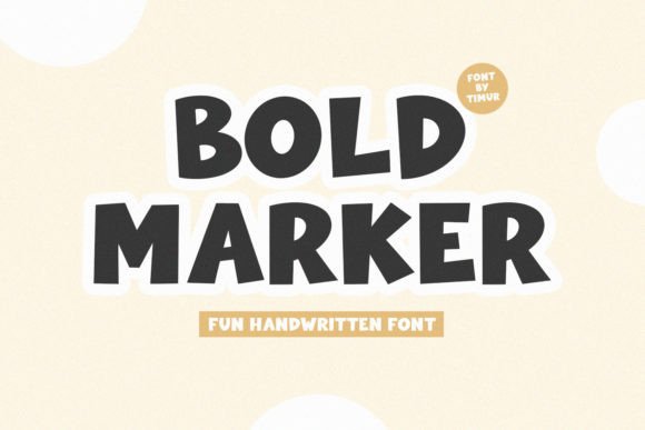 Bold Marker Display Font for Creative Projects