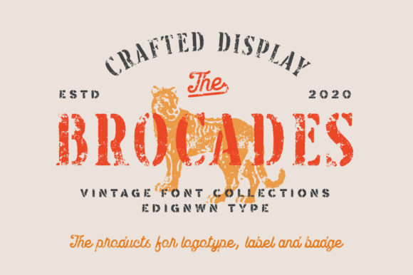 Brocades: The Ultimate Vintage Display Font Collection