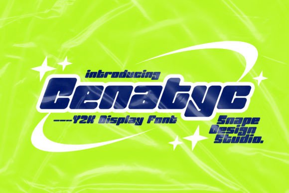 Cenatyc: A Futuristic Display Font for Digital and Space Themes
