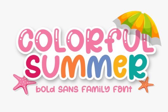 Colorful Summer Font for Vibrant Branding