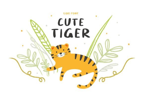 Cute Tiger Font for Branding and Creative Projects