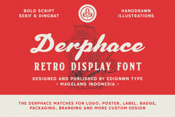 Derphace: A Retro Display Trio Font for Modern Web Design