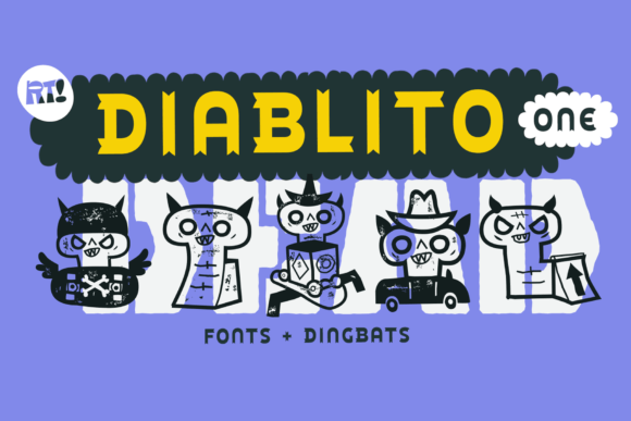 Diablito One: A Cool Display Font for Creative Projects