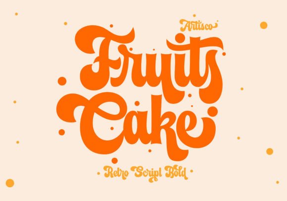 Fruits Cake Font: A Modern Typeface for Boutique Branding