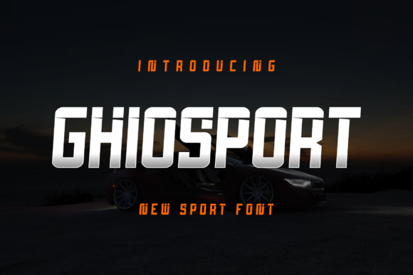 Ghiosport: The Sporty Display Font for Bold Web Design