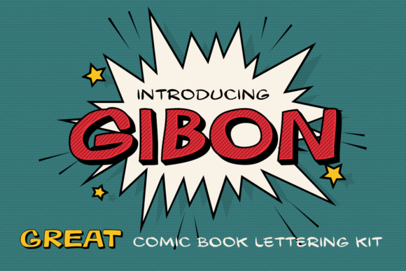Gibon Family: A Hand-Drawn Display Font for Digital Creativity