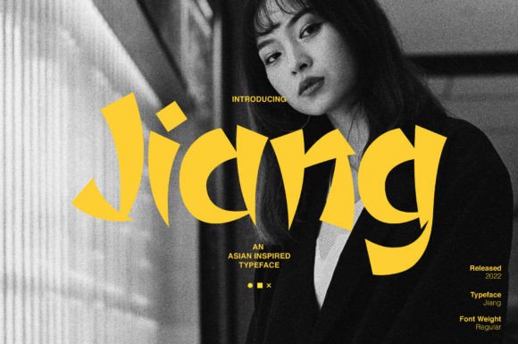 Jiang Typeface: The Sharp Asian-Inspired Display Font for Bold Campaigns