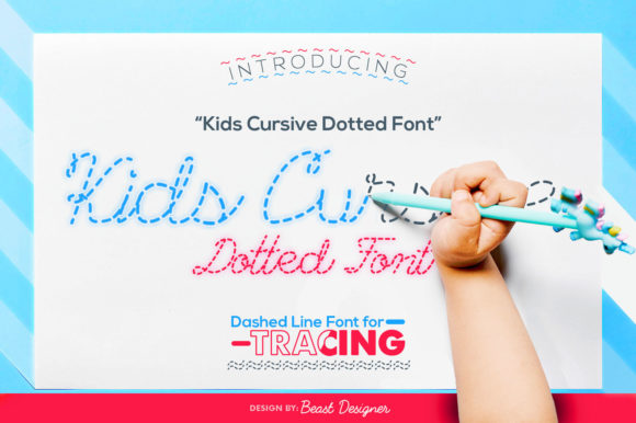 Kids Cursive Dotted: A Playful Display Font for Creative Branding