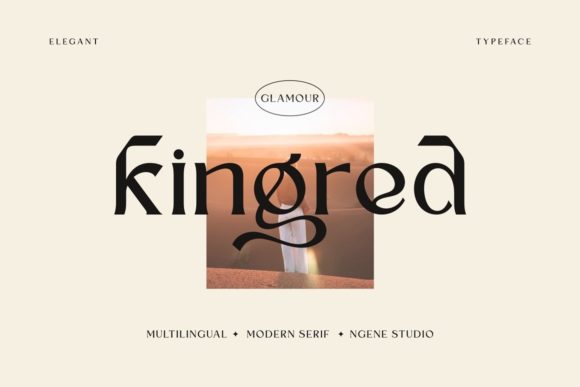 Kingred: A Vintage Typeface for Modern Branding