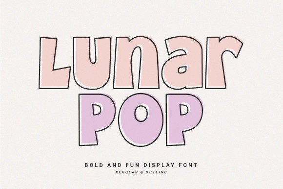 Lunar Pop: A Playful Display Typeface for Modern Web Design