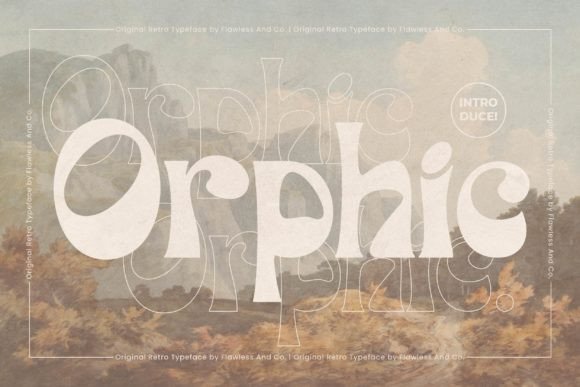 Orphic: A Bold Display Font for Boho-Themed Creations