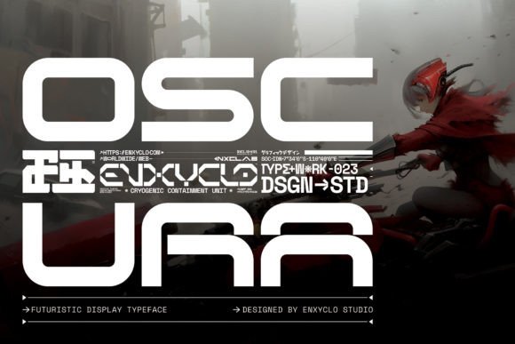 Oscura: A Futuristic Display Typeface for Modern Editorial Design