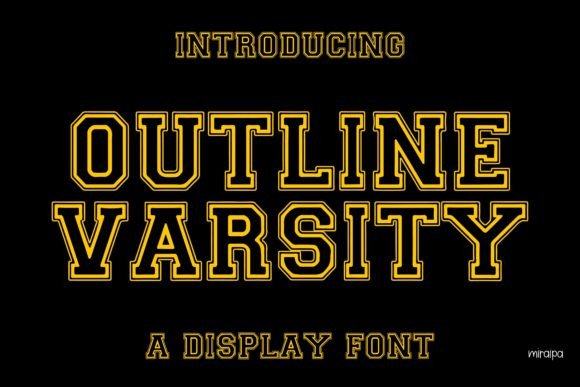 Outline Varsity: A Modern Display Font for Polished Branding