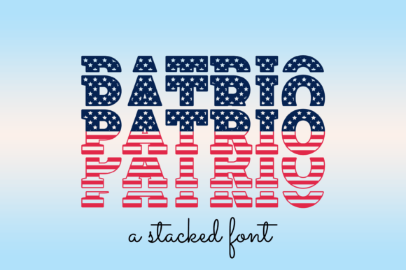 Patrio: A USA Flag-Inspired Display Font for Bold Branding