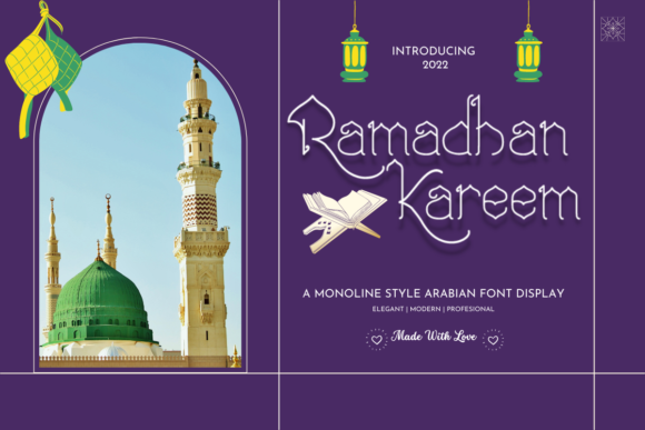 Ramadan Kareem: The Perfect Display Font for Handmade Crafts