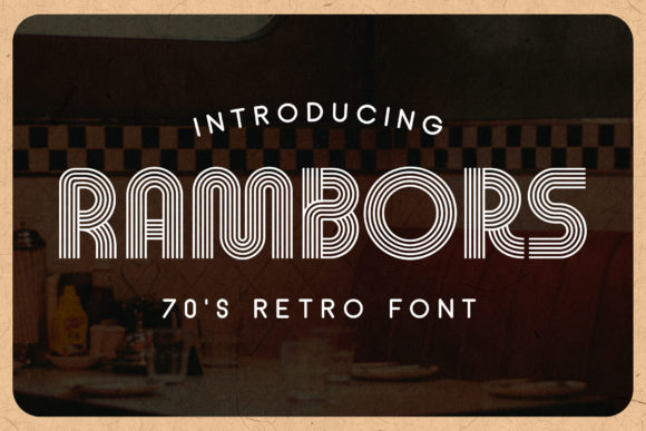Rambors - Nostalgic Retro: The Ultimate Display Typeface for Modern Campaigns