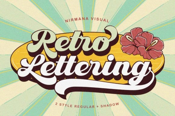 Retro Lettering: The 70s Display Font for Editorial Design