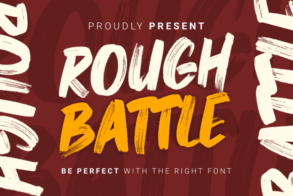 Rough Battle: The Industrial Brush Font for Rustic Branding