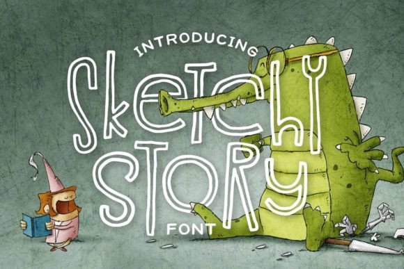 Sketchy Story Font for Professional Branding and Creative Projects