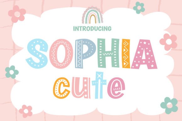 Sophia Cute: A Display Font for Bright, Playful Editorial Designs