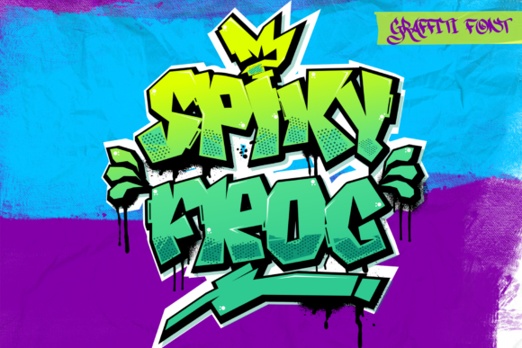 Spiky Frog: The Graffiti Display Font for Bold Branding