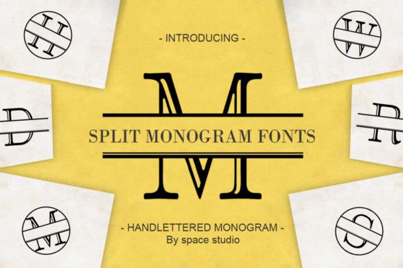 Split Letter Monogram: The Elegant Typeface for Professional Branding