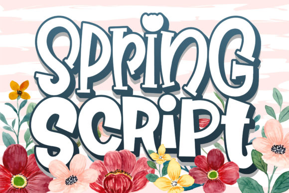 Spring Script: A Playful Display Typeface for Editorial Design