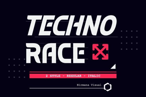 Techno Race: A Sporty Display Font for Bold Branding