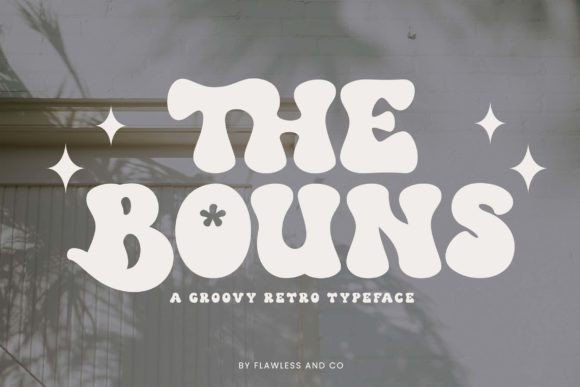 The Bouns: A Modern Retro Display Font for Editorial Design