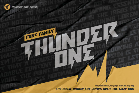 Thunder One: A Bold Display Typeface for Modern Editorial Design