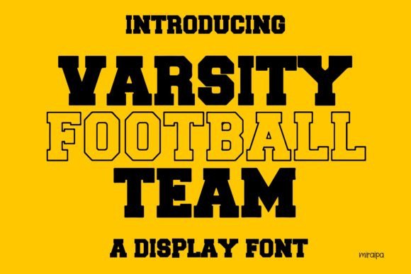Varsity Football Team: The Modern Sport-Style Typeface for Bold Brands