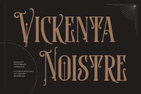 Vickenta Noistre: A Vintage Display Typeface for Modern Web Design